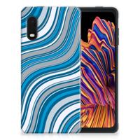 Samsung Xcover Pro | TPU bumper | Waves Blue - thumbnail