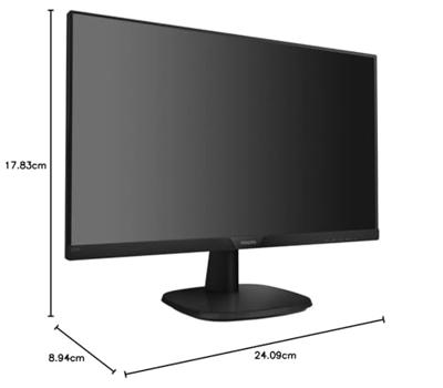 Philips 273V7QDAB - 27-inch FHD-monitor, 75 Hz, 4 ms, IPS, luidsprekers, slim beeld, smalle rand, LowBlue-modus (1920 x 1080, 250 cd/m², HDMI/VGA/DVI)