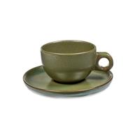 SERAX - Surface - Cappuccinokop&schotel 0,23l Camogreen - thumbnail