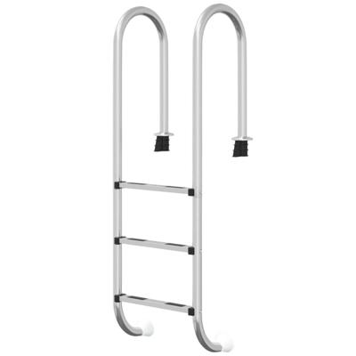 VidaXL Zwembadladder 54x38x158 cm 304 roestvrijstaal VidaXL Zwembadladder 54x38x158 cm 304 roestvrijstaal