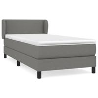 Boxspring met matras stof donkergrijs 180x200 cm - thumbnail