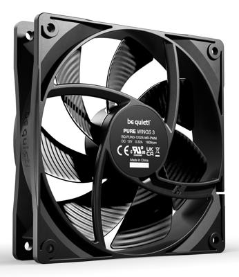 Be Quiet! pure wings 3 case fans (zwart, 3 stuks, 120 x 120 x 25 mm, pwm)