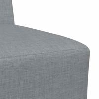 Fauteuil 55 cm stof lichtgrijs - thumbnail