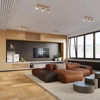 Wandlamp BERG naturel hout - thumbnail