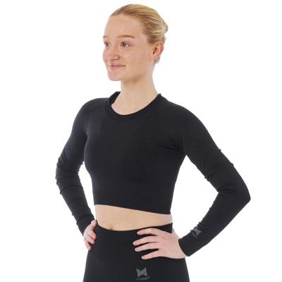 Xtreme Sportswear Croptop lange mouwen Dames Zwart-L