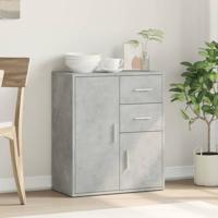 Dressoir 60x31x70 cm bewerkt hout betongrijs - thumbnail