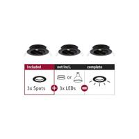 Paulmann 92487 EBL Choose Inbouwring Set van 3 stuks 10 W Zwart (mat) - thumbnail
