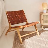 Kave Home Calixta fauteuil Teak - thumbnail