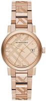 Horlogeband Burberry BU9146 Staal Rosé - thumbnail