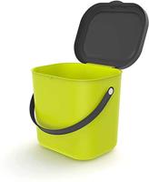 Rotho ALBULA Bio Afvalbakje 23.5x20x20.8 cm 6L Lime Groen - thumbnail