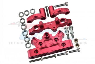 GPM - Aluminium Steering Assembly, Rood - Arrma Kraton 8S (T.v.v. ARA320474, ARA340153)