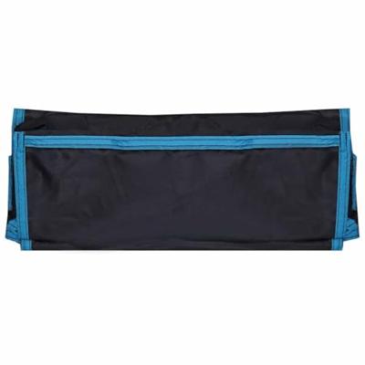 VidaXL Opslagzak met opslag zwart en blauw 161 x 58,5 cm oxford