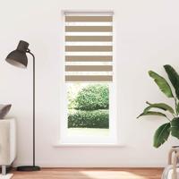 Zebra Blind 75x200 cm stofbreedte 70,9 cm polyester zandbruin - thumbnail