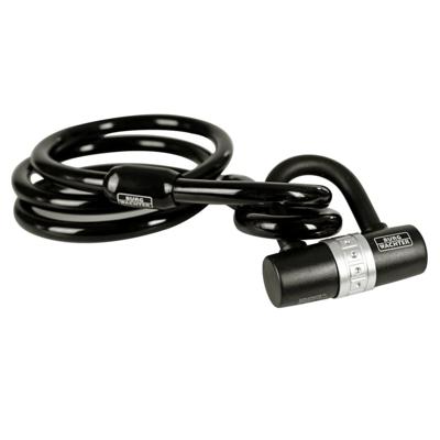 Burg Wächter 750 150 + 1480 Spiraalkabelslot Zwart Sleutelslot