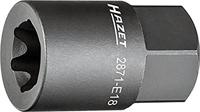 HAZET Remzadel dopsleutel 2871-E18 · 22 mm buitenzeskant · Buiten-TORX®-profiel · SW E18 - thumbnail