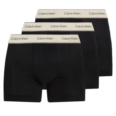 Calvin Klein 3-Pack Trunks heren - Boxershorts met korte pijpjes - Heren onderbroek - S - Zwart - Onderbroek heren heren heren - Ondergoed heren