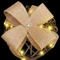 Cadeau Doos Decoratie 3 pcs Warmwit 12 cm 15 cm 20 cm Rattan - thumbnail
