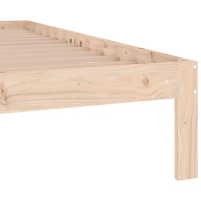 Bedframe massief hout 75x190 cm