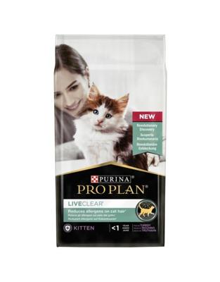 Pro Plan LiveClear Kitten met kalkoen kattenvoer 2 x 1,4 kg