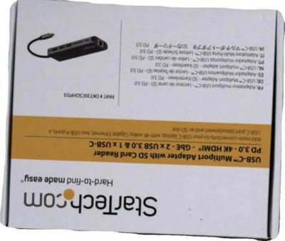 StarTech.com HB30A3A1CFB interface hub USB 3.2 Gen 1 (3.1 Gen 1) Type-A 5000 Mbit/s Zwart StarTech.com HB30A3A1CFB interface hub USB 3.2 Gen 1 (3.1 Gen 1) Type-A 5000 Mbit/s Zwart