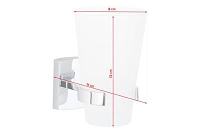 tesa 40270-00000-00 klaam Tandenborstelbeker Lijm Chroom (glanzend), Wit (gesatineerd) tesa 40270-00000-00 klaam Tandenborstelbeker Lijm Chroom (glanzend), Wit (gesatineerd)