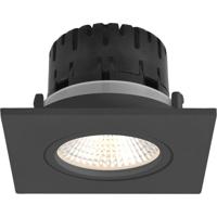 Inbouwspot Artdelight Austin 1 Lichts Vierkant LED 2700K Dimbaar Zwart - thumbnail