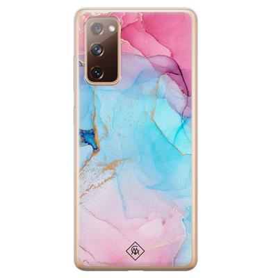 Samsung Galaxy S20 FE siliconen hoesje - Marble colorbomb
