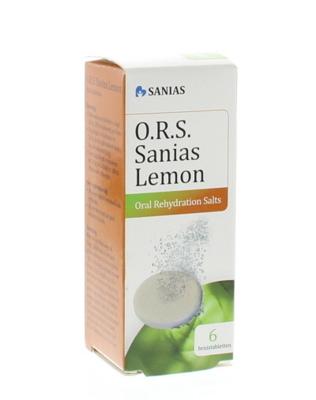 Sanias ORS lemon bruistablet 6 Stuks