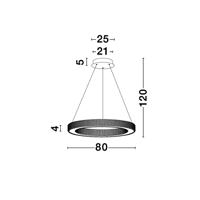Lyora HanglampFiore goud Ø 80cm - 9285810 - thumbnail