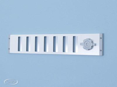 Aluminium Afsluitbaar Schuifrooster Opbouw 650 X 90mm - Alu