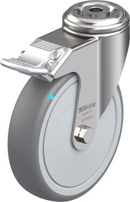 Blickle LKRXA-TPA 126KFD-11-FI (LKRXA-TPA 126KD-11-FI-FK) Zwenkwiel met rem Wieldiameter: 125 mm Draagvermogen (max.): 120 kg 1 stuk(s) Blickle LKRXA-TPA 126KFD-11-FI (LKRXA-TPA 126KD-11-FI-FK) Zwenkwiel met rem Wieldiameter: 125 mm Draagvermogen (max.): 120 kg 1 stuk(s)