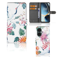 OnePlus Nord CE 3 Lite | Telefoonhoesje | Met pasjeshouder | Bird Flowers - thumbnail