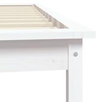Bedframe massief grenenhout wit 90x200 cm - thumbnail