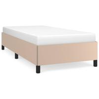 Bedframe kunstleer cappuccinokleurig 90x190 cm - thumbnail