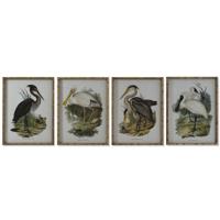 Schilderij DKD Home Decor Vogels Orientaals 45 x 3 x 60 cm (4 Stuks) - thumbnail