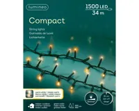 Lumineo Compact ricelights 1500LED 34m Warm wit/ klassiek warm - thumbnail