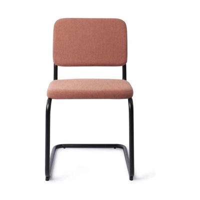 Jesper Home Eetkamerstoel 'Mugi' Black Frame, kleur Coral Kiss