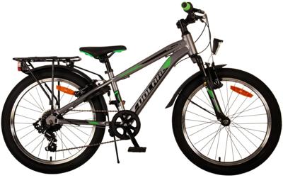 Volare cross kinderfiets - jongens - 20 inch - grijs - 6 versnellingen