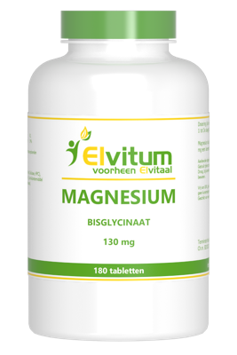 Elvitum Magnesium Bisglycinaat 130mg Tabletten