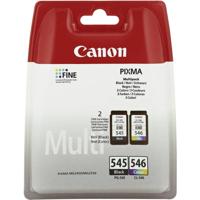 Canon PG-545/CL-546 Multipack Origineel Zwart, Cyaan, Magenta, Geel 2 stuk(s) - thumbnail