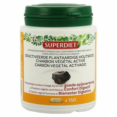 Superdiet Plantaardige Houtskool Actief Caps 150