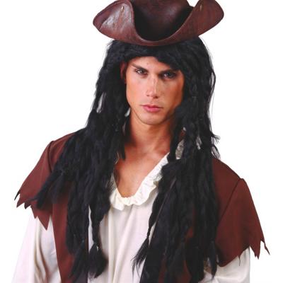 pruik Rasta heren synthetisch zwart one-size pruik Rasta heren synthetisch zwart one-size