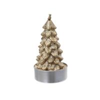 Kaars Lifetime Gouden Kerstboom 9,2 x 9,2 cm - thumbnail