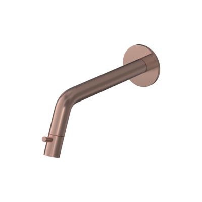 Hotbath Cobber Fonteinkraan Wandmodel - Inbouw - Inkortbaar - Uitvoering BCP - Geborsteld Koper PVD - Messing - 60 mm - Waterbesparend