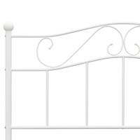 Bedframe metaal wit 140x200 cm - thumbnail