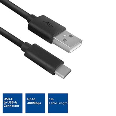 ACT USB 2.0 aansluitkabel C male - A male 1 meter