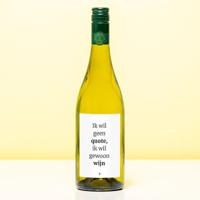 Wijnfles Ik wil geen quote - Wit (Sauvignon Blanc) - thumbnail