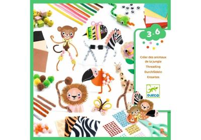 Creatieve doos - Jungledieren - DJECO rozen Creatieve doos - Jungledieren - DJECO rozen