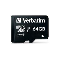 Verbatim MICRO SDXC 64GB CL 10 ADAP microSDXC-kaart 64 GB Class 10 Incl. SD-adapter - thumbnail