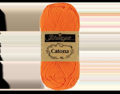 Scheepjes Catona 50g - 281 Tangerine - Haakgaren / Breigaren